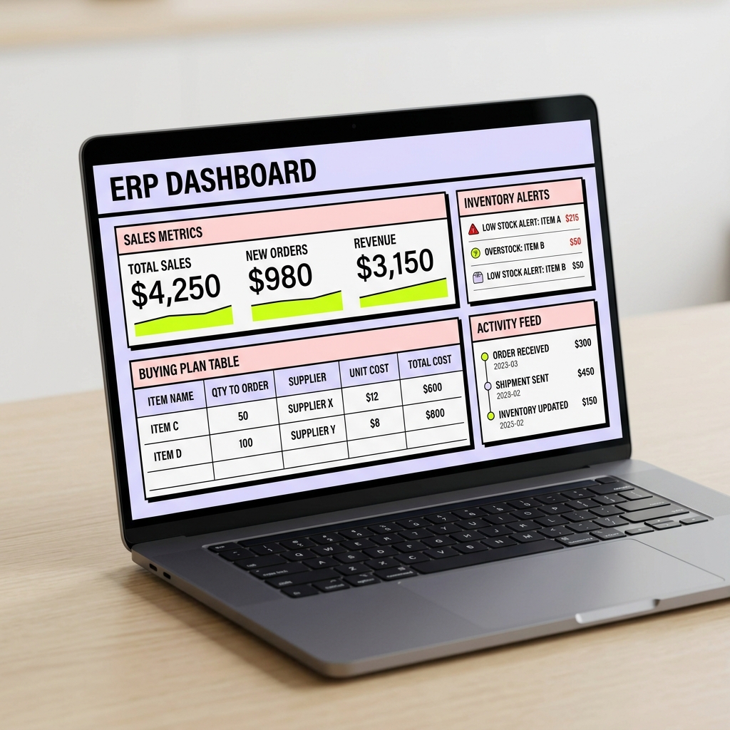 Dashboard ejecutivo Nexoria ERP
