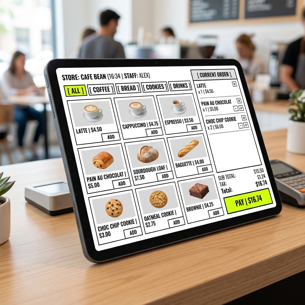 Punto de Venta Nexoria ERP en una tablet